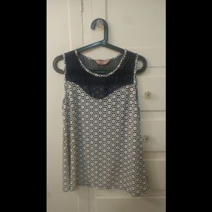 Sheer Top Sweetheart Lined Tank Top